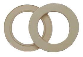 Ilhos 28mm Redondo Marfim Pvc 100 Pares