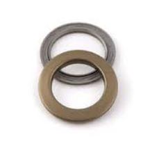 Ilhos 28mm Redondo Ouro Velho Pvc 100 Pares