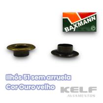 Ilhós 51 5mm sem arruela - Cor ouro velho 1.000un