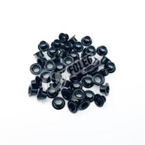 Ilhós Aluminio nº 54 Preto 3/16 polegadas - 50 unidades