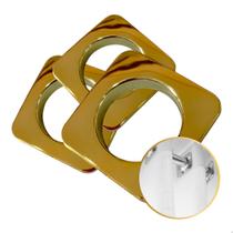 Ilhós Cortina Varão 28mm Quadrado Comum Parede Instalação Argola Cor Kit com 10.20.30.40.50 Un