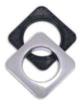 Ilhós De Cortina/varão Quadrado Cromado Argola 19mm/28mm - 5 unidades Ilhós De Cortina/varão Quadrado Cromado Argola 19mm/28mm - 5 unidades