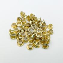 Ilhós Latão nº 54 Dourado 3/16 polegadas - 50 unidades Ilhós Latão nº 54 Dourado 3/16 polegadas - 50 unidades