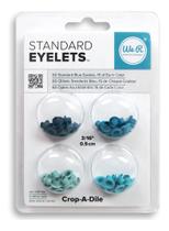 Ilhos Metal Eyelets & Washer Standard Blue C/60 Pcs