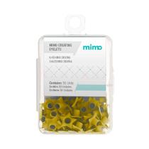 Ilhós Mimo Creating - Estrela - Amarelo Candy - 4,5 mm - 50 Unids
