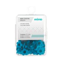 Ilhós Mimo Creating - Flor - Azul Claro - 4,5 mm - 50 Unids