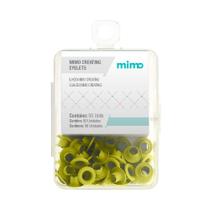 Ilhós Mimo Creating - Redondo - Amarelo Candy - 4,5 mm - 50 Unids