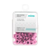 Ilhós Mimo Creating - Redondo - Rosa Candy - 4,5 mm - 50 Unids