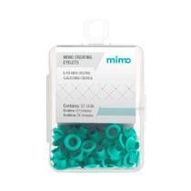 Ilhós Mimo Creating - Redondo - Verde Menta - 4,5 mm - 50 Unids