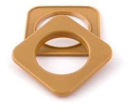 Ilhós Para Cortina Quadrado Cerejeira 28mm Pacote 100 Pares