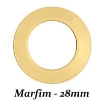 Ilhós Para Cortina Redondo Marfim 28mm Pacote 50 Pares