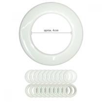 Ilhós Pvc Para Cortinas 4 Cm, Redondo, Kit Com 50 Pares Ilhós Pvc Para Cortinas 4 Cm, Redondo, Kit Com 50 Pares