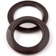 Ilhós Redondo Imbuia para Cortina - Kit com 50 unidades