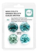 Ilhós Wide Eyelets We R Memory Keepers 40un Aqua 41589-3
