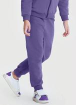 ilica Ripilica - Calça Básica Moletom Infantil Roxo-Tamanho 12 ilica Ripilica - Calça Básica Moletom Infantil Roxo-Tamanho 12
