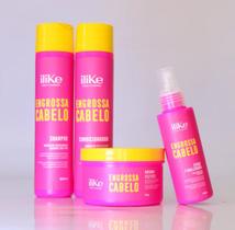 iLike Engrossa Cabelo Kit Completo 4 Produtos