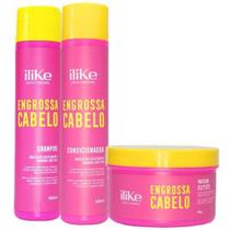 Ilike Engrossa Cabelo Kit Shampoo, Condicionador E Mascara Ilike Engrossa Cabelo Kit Shampoo, Condicionador E Mascara