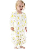 ililmmoe Muslin Original 100% Algodão Saco de Dormir Sleep Bag com Pernas Bebê Wearable Cobertores Mangas Longas 1-4T Banana / M