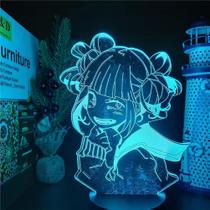 Illusion Lamp Anime Night Light para meninas, 7 cores, USB T