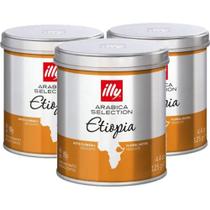 Illy Etiópia Café Moído Arábica Selection - Kit c/ 3 latas de 125g Illy Etiópia Café Moído Arábica Selection - Kit c/ 3 latas de 125g