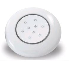 Iluctron luminária para piscina 125mm 9w 3000k corpo branco