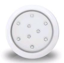 Iluctron luminária para piscina 80mm 9w 6500k corpo branco