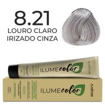 Ilume color plancton - 8.21 louro claro irisado cinza