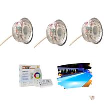 Iluminação 3 Led Power Piscina Cano 50 - Disp Fibra Ou Vinil