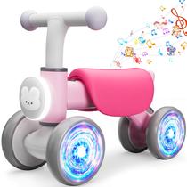 Iluminação colorida Balance Bike Doselie para meninas de 1 ano