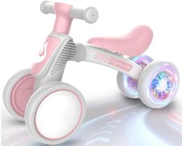 Iluminação colorida Balance Bike WETIFY para menina de 1 ano