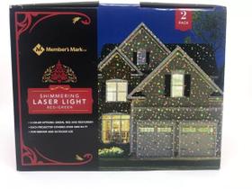 Iluminação Colorida De Fachada Laser Lights Red & Green