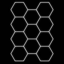 Iluminação de LED 11 Células KERS tipo Colmeia com Gabarito 4 Barras - 220V