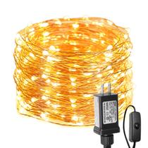 Iluminação de luzes de corda EVER 66 pés 200 LED branco quente