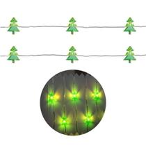 Iluminação de Natal Fio de Fada Com 20 mini Pinheiro Verdes Com Led - Fantasias Carol CRMS