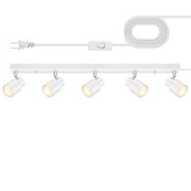 Iluminação de trilhos Bricosmocon 30 LED Ceiling Refletor de 5 vias