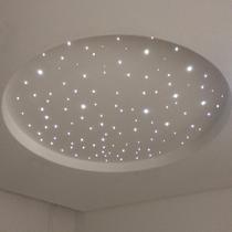 Iluminação Fibra Óptica Noite Estrelado Gesso 250 Branco Mix - Noite Estrelada Inovva Interiores