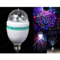 Iluminação lâmpada globo giratória colorida para festas - Knup