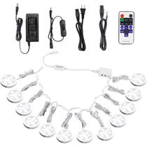 Iluminação LED AIBOO Linkable Under Cabinet 12V Puck Lights x12 Iluminação LED AIBOO Linkable Under Cabinet 12V Puck Lights x12