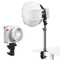 Iluminação Led De Mesa Godox Ml100bi Com Softbox Balão 30cm 100w