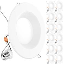 Iluminação LED embutida Sunco Lighting, pacote com 15, 6", regulável em 4000 K