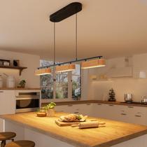 Iluminação linear de ilha de cozinha Glimchase 37.6 28W Wood