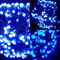 Iluminação Natalina Azul Rede 200 Leds Bolinhas Azuis Estático 2x2M 127V. - Wincy