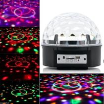 Iluminação para festa globo mágico cristal c/ mp3 usb bluetooth e controle - Master