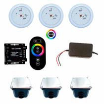 Iluminação Para Piscina 6X3 Led Rgb Kit Completo