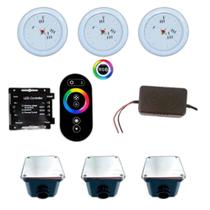 Iluminação Para Piscina 6X3 Led Rgb Kit Completo