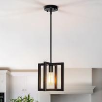 Iluminação pendente Milhove Modern 1-Light Farmhouse Black Iluminação pendente Milhove Modern 1-Light Farmhouse Black