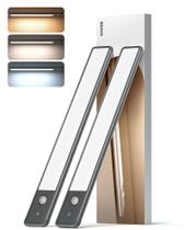 Iluminação recarregável sob o gabinete EZVALO 98 LED, pacote com 2