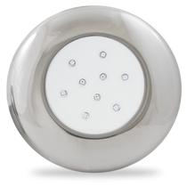 Iluminação Refletor LED Piscina Monocromático 9W Inox 125mm