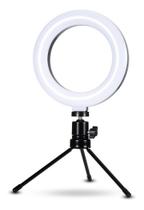 Iluminação Ring Light Anel De Luz Led Selfie Maquiagem 16cm