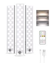 Iluminação sob o gabinete EZVALO 62 LEDs 2000mAh 3 temperaturas de cor